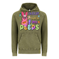Vintage Olive chillin' with my peeps Vintage Hoodie - Artiststas