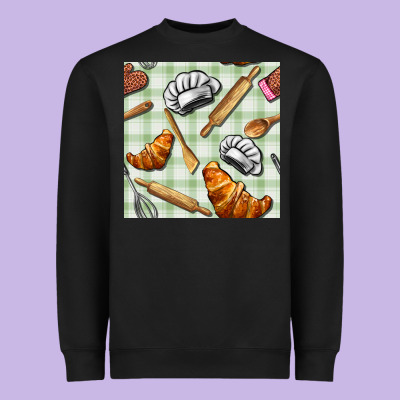 Chef Tools Seamless Pattern Heavyweight Sweatshirt Designed By Bundleandbundleshop
