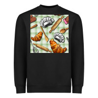 Black chef tools seamless pattern Heavyweight Sweatshirt - BundleAndBundleShop