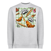 Heather Grey chef tools seamless pattern Heavyweight Sweatshirt - BundleAndBundleShop