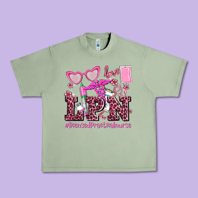 Valentines Day Lpn Licensed Practical Nurse Urban Heavy Tee Designed By Adodesignshop