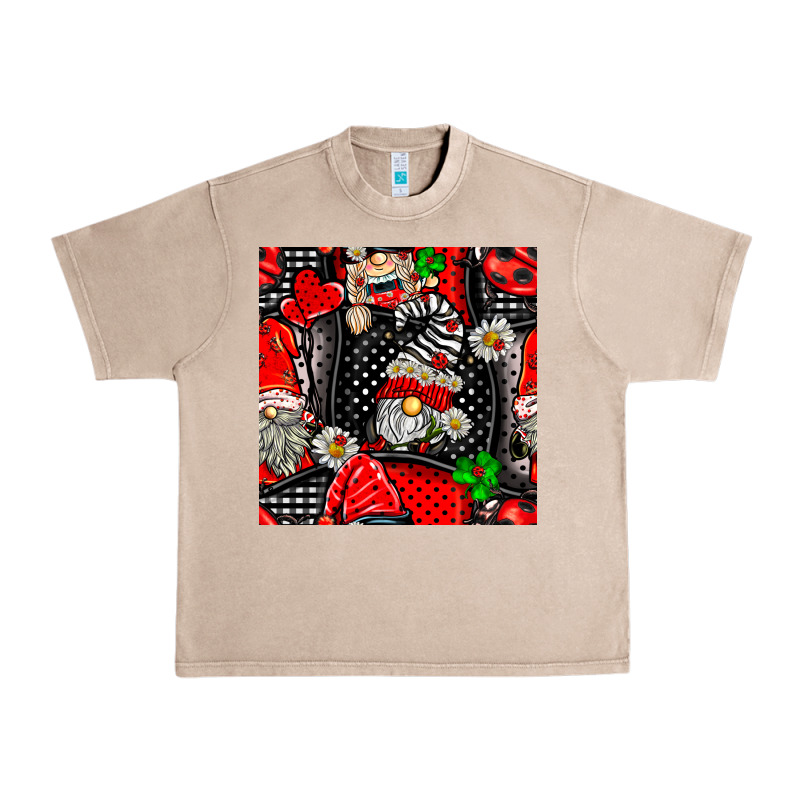 Ladybug Gnomes Seamless Pattern Urban Heavy Tee by BundleAndBundleShop | Teevron