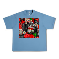 Pebble Blue ladybug gnomes seamless pattern Urban Heavy Tee - BundleAndBundleShop