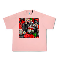 Salmon ladybug gnomes seamless pattern Urban Heavy Tee - BundleAndBundleShop