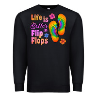 Black life is better in flip flops Premium Sweatshirt - Jasminsmagicworld