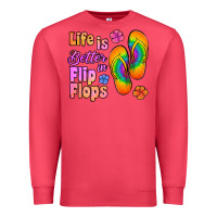 Cardinal life is better in flip flops Premium Sweatshirt - Jasminsmagicworld