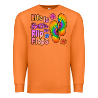 Carrot life is better in flip flops Premium Sweatshirt - Jasminsmagicworld