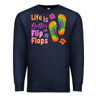 Navy life is better in flip flops Premium Sweatshirt - Jasminsmagicworld