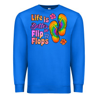 True Royal life is better in flip flops Premium Sweatshirt - Jasminsmagicworld