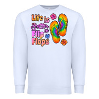 White life is better in flip flops Premium Sweatshirt - Jasminsmagicworld