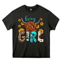 Asphalt hay girl Heavy Core Tee - Zillion Design Studio