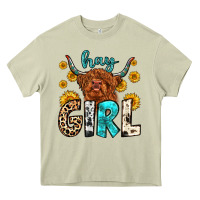 Mossy hay girl Heavy Core Tee - Zillion Design Studio