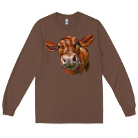 Chestnut red angus face Long Sleeve Tee - LillyAllenDesigns