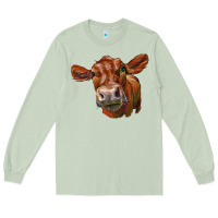 Matcha red angus face Long Sleeve Tee - LillyAllenDesigns