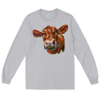 Moon Dust red angus face Long Sleeve Tee - LillyAllenDesigns