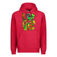Cardinal st.patrick love with clover Premium Hoodie - NancyCooperArtShop