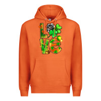 Carrot st.patrick love with clover Premium Hoodie - NancyCooperArtShop