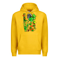 Lemon st.patrick love with clover Premium Hoodie - NancyCooperArtShop