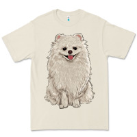 Bone white pomeranian Premium Tee - RanaPortraitStore