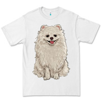 White white pomeranian Premium Tee - RanaPortraitStore