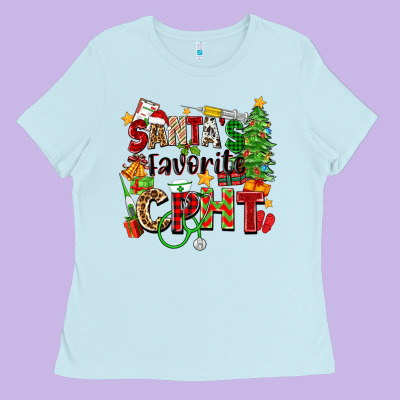 Santa's Favorite Cpht Ladies Tee Designed By Zillion Design Studio