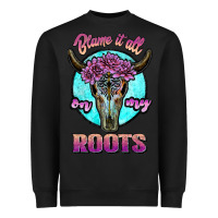 Black blame it all on my roots white Heavyweight Sweatshirt - JahusDesignShop
