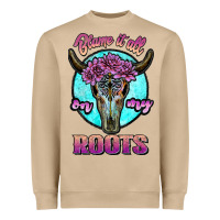Mushroom blame it all on my roots white Heavyweight Sweatshirt - JahusDesignShop