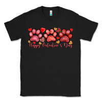 Black happy valentines day paws Classic Tee - NancyCooperArtShop