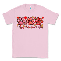 Bubblegum Pink happy valentines day paws Classic Tee - NancyCooperArtShop