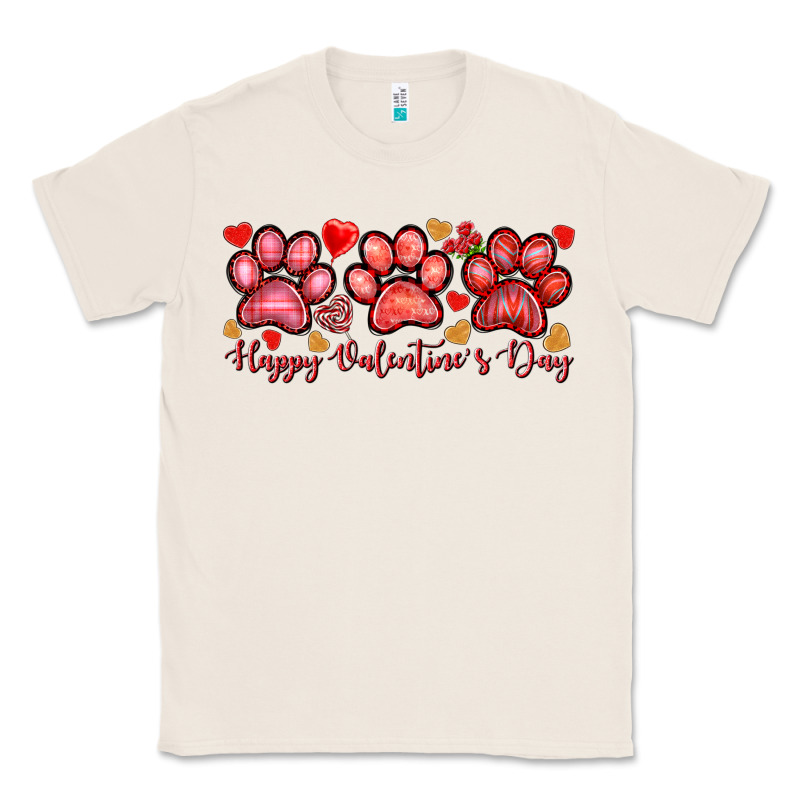 Happy Valentines Day Paws Classic Tee by NancyCooperArtShop | Teevron