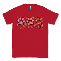 Red happy valentines day paws Classic Tee - NancyCooperArtShop
