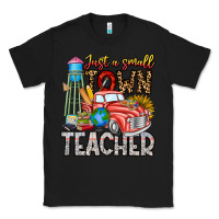 Black Just a Small Town Teacher Classic Tee - CowhideDigitalArt