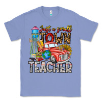 Colony Blue Just a Small Town Teacher Classic Tee - CowhideDigitalArt