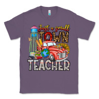 Lavender Just a Small Town Teacher Classic Tee - CowhideDigitalArt