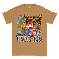 Toasted Coconut Just a Small Town Teacher Classic Tee - CowhideDigitalArt