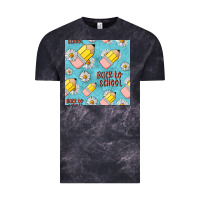 Cloud Black back to school seamless pattern Vintage Tee - BundleAndBundleShop