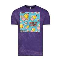 Cloud Purple back to school seamless pattern Vintage Tee - BundleAndBundleShop