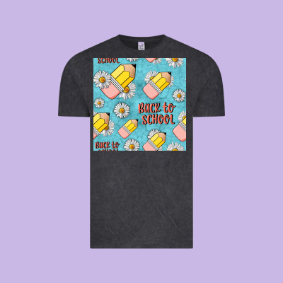 Back To School Seamless Pattern Vintage Tee Designed By Bundleandbundleshop