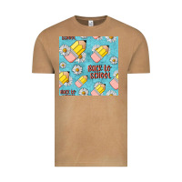 Vintage Camel back to school seamless pattern Vintage Tee - BundleAndBundleShop
