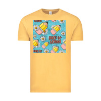Vintage Mustard back to school seamless pattern Vintage Tee - BundleAndBundleShop