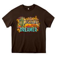 Chocolate Brown desert dreamer Heavy Core Tee - Zillion Design Studio