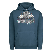 Pigment Midnight Navy brain cancer warrior Urban Hoodie - CowGirlArtShop
