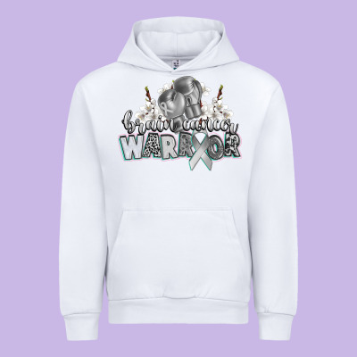 Brain Cancer Warrior Urban Hoodie Designed By Cowgirlartshop