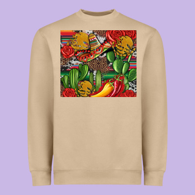 Mexican Cacti Heavyweight Sweatshirt Designed By Artiststas