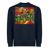 Navy mexican cacti Heavyweight Sweatshirt - Artiststas