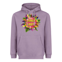 Lavender lunch lady tie dye sunflower Heavyweight Hoodie - BarkalooDesign