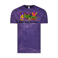 Cloud Purple peace love  mardi gras Vintage Tee - AdoDesignShop