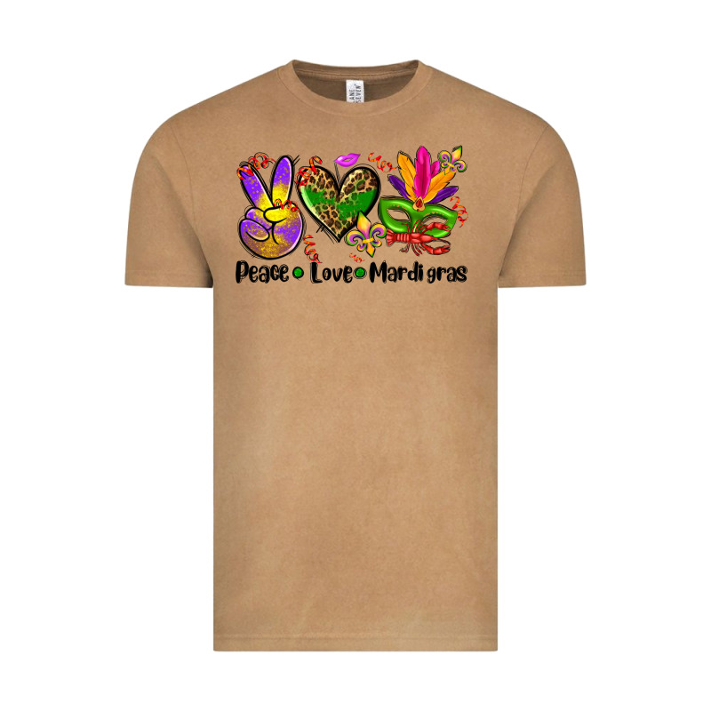 Peace Love  Mardi Gras Vintage Tee by AdoDesignShop | Teevron