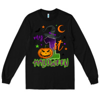Black My first Halloween Long Sleeve Tee - NancyCooperArtShop