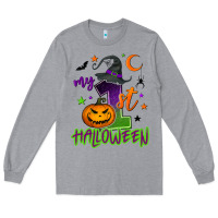 Heather Grey My first Halloween Long Sleeve Tee - NancyCooperArtShop